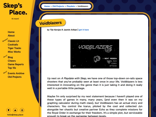 playdate/voidblazers screenshot