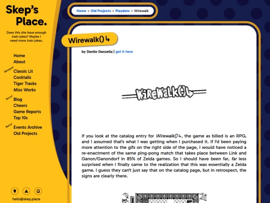 playdate/wirewalk screenshot