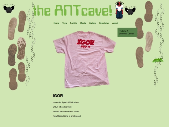 T-Shirts/T-shirt Descriptions/IGOR screenshot