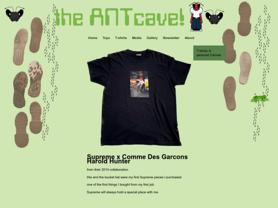 T-Shirts/T-shirt Descriptions/PremeCDGHunter screenshot