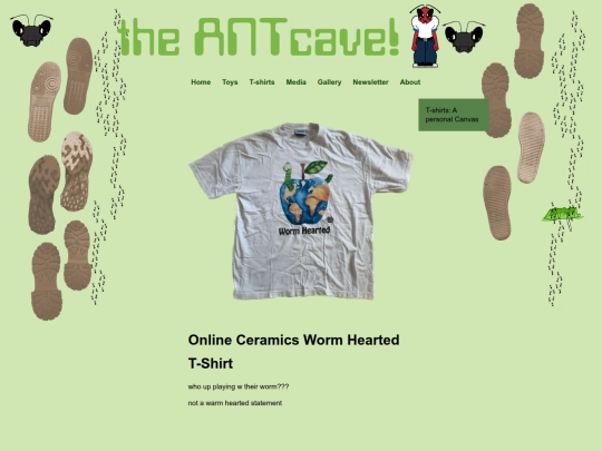 T-Shirts/T-shirt Descriptions/wormhearted screenshot
