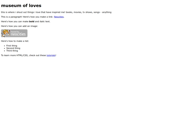 museumofloves screenshot