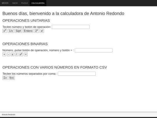 calculadoraJQ screenshot