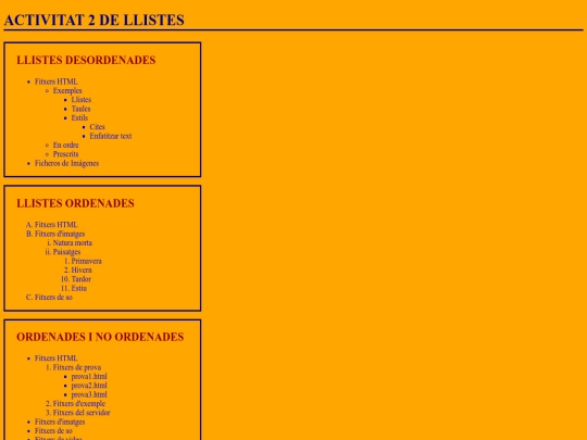 ActivitatsDeLlistes/Activitat2/Activitat2Llistes screenshot
