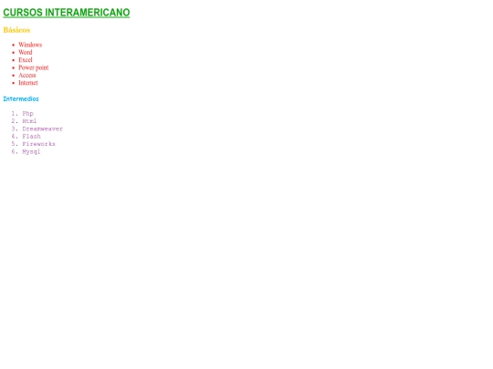 ActivitatsDeLlistes/ActivitatComplementària/cursosInteramericano screenshot