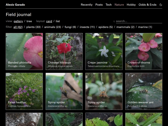 field-journal screenshot