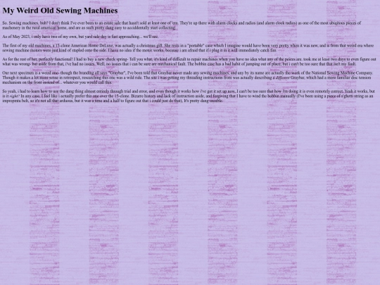 essays/sewingmachines screenshot