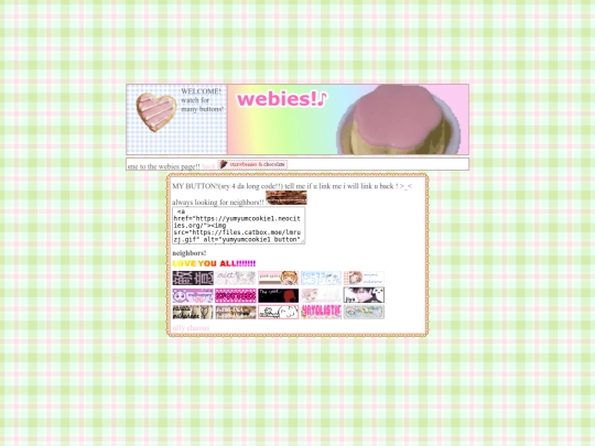 yummycookieswebies screenshot