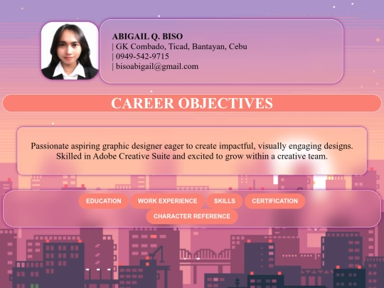 abigailresume screenshot
