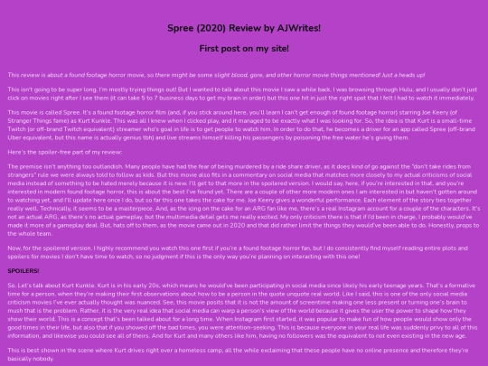 movies/spreereview screenshot