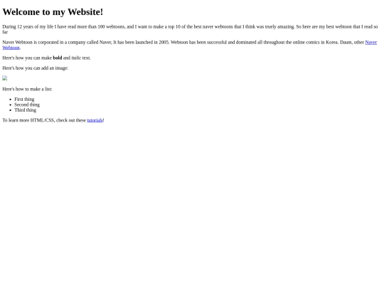 index screenshot