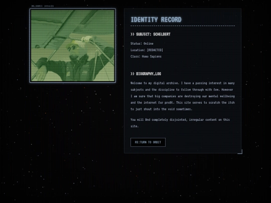 aboutme screenshot