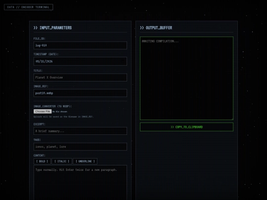 blog/editor screenshot