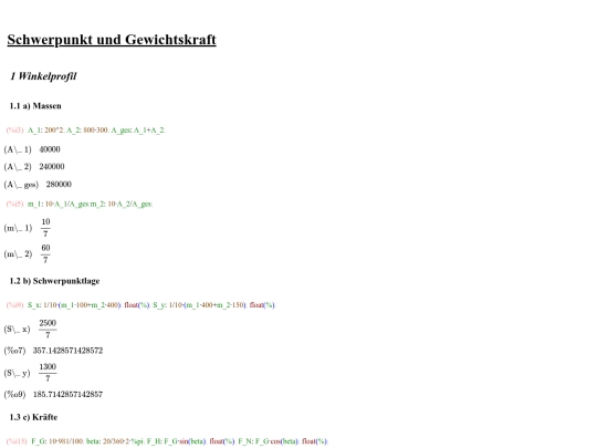 Schwerpunkt Aufgabensammlung screenshot