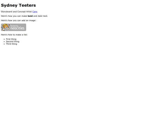 index screenshot