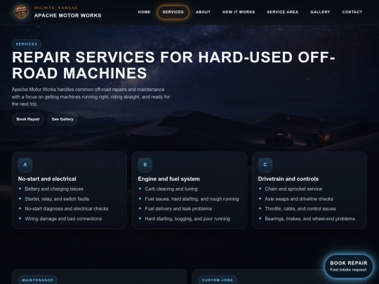 services screenshot