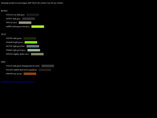 colours screenshot