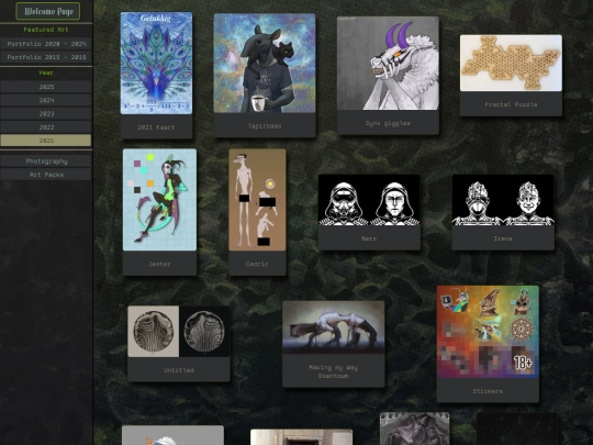 portfolio/year/2021 screenshot