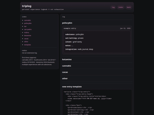 triplog screenshot