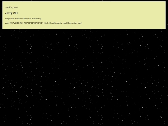 diary screenshot