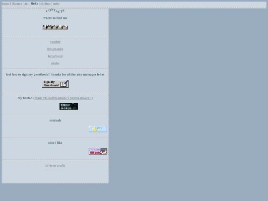 links screenshot