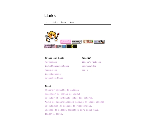 content/links screenshot