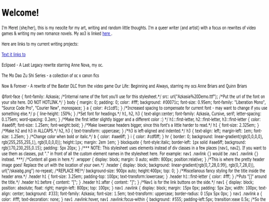 index screenshot