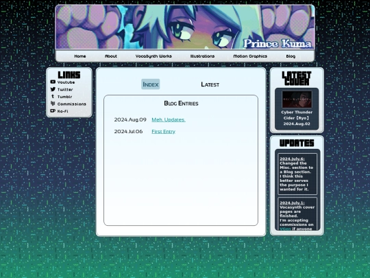 blog screenshot