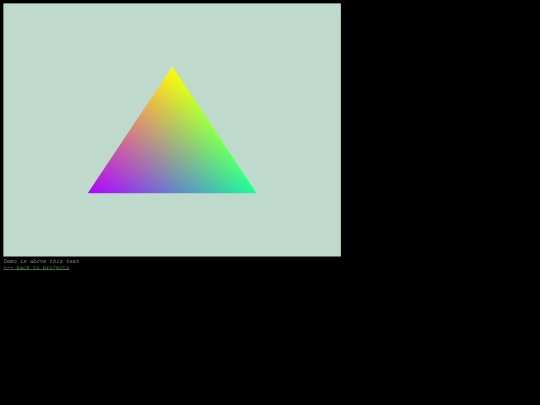 HTML/triangle screenshot