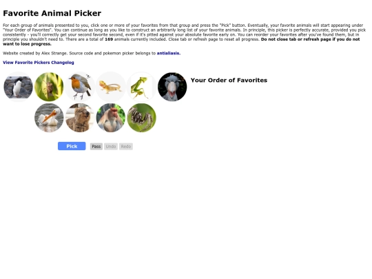 Favorite Animal Picker screenshot