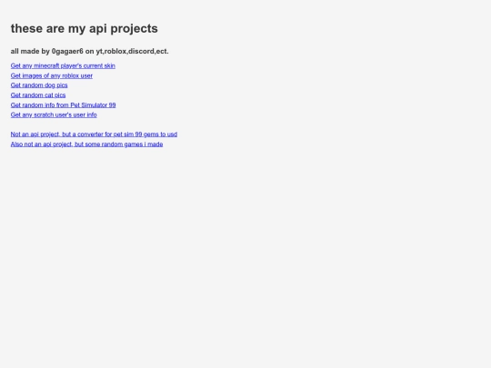 api-projects screenshot