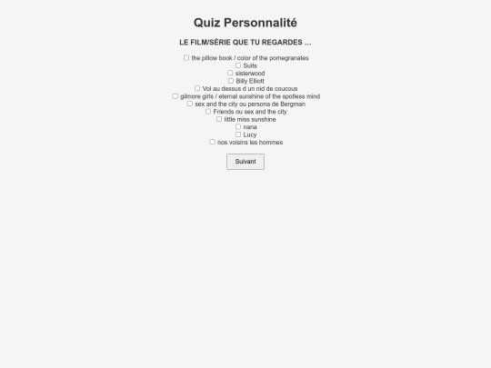 quizz screenshot