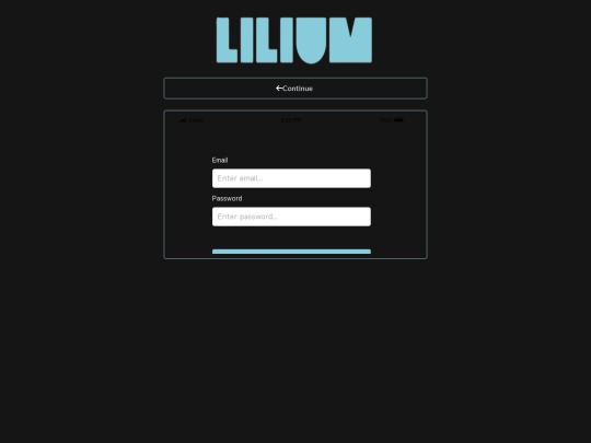 login screenshot