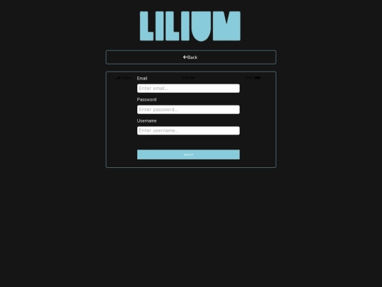 signup screenshot