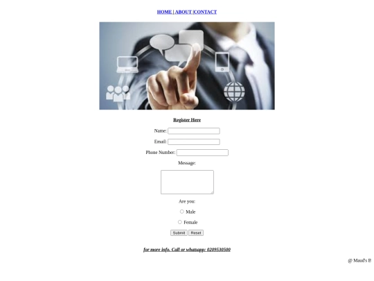 contact screenshot
