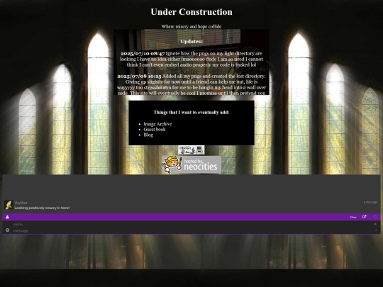 mainpage html/Lost screenshot