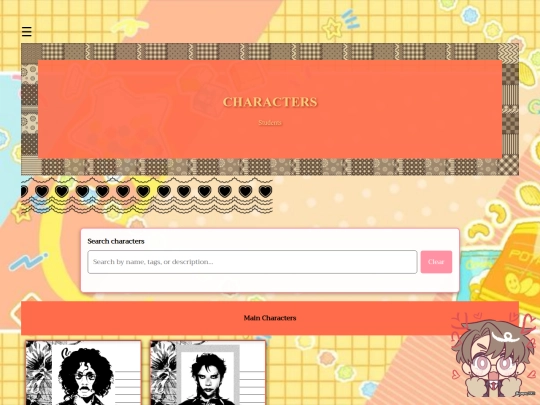 Characters screenshot