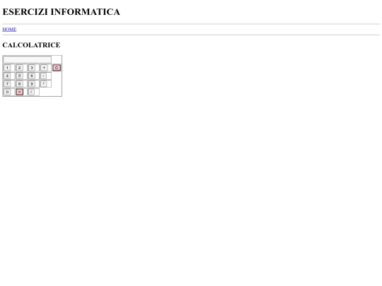pcto/calcolatrice screenshot