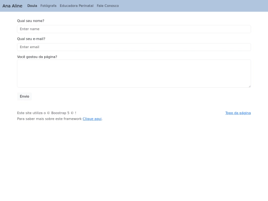 Site Bootstrap/páginas/contato screenshot