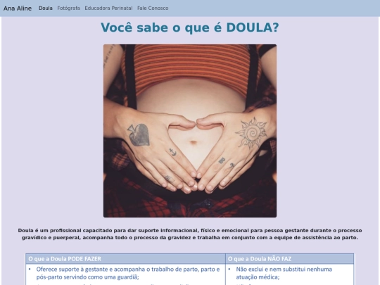 Site Bootstrap/páginas/doula screenshot