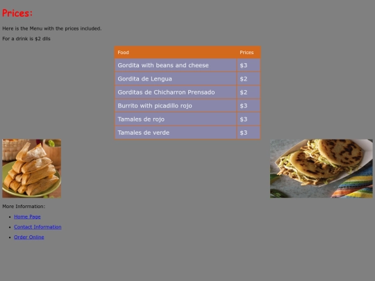 Final Project/Prices screenshot