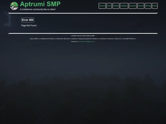 not_found screenshot