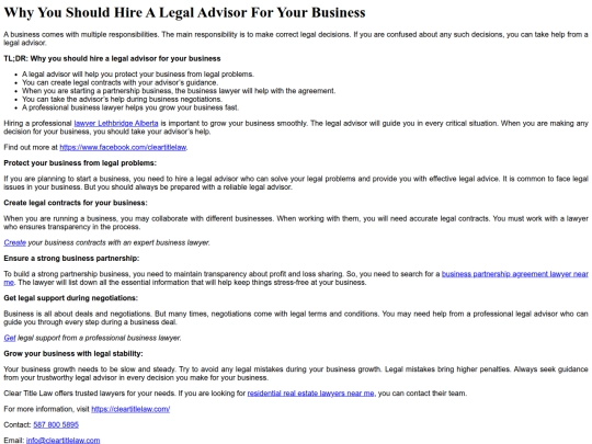 why-you-should-hire-a-legal-advisor-for-your-business screenshot