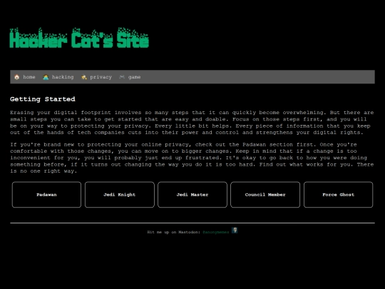 privacy screenshot
