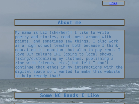 About Me screenshot