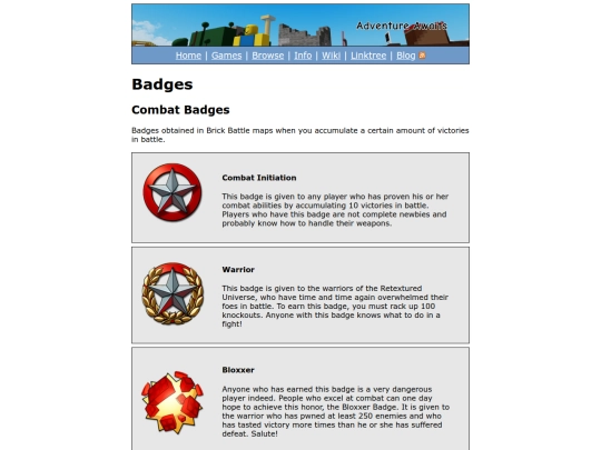 badges screenshot