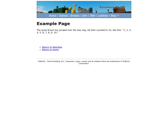 blankpage screenshot