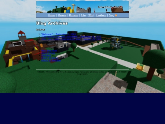 blog/archive screenshot