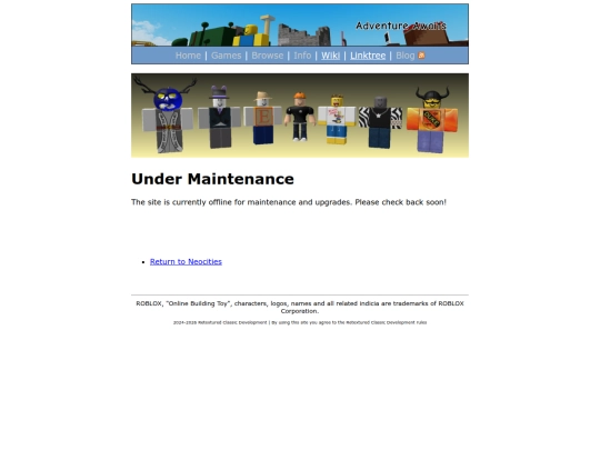 maintenance screenshot