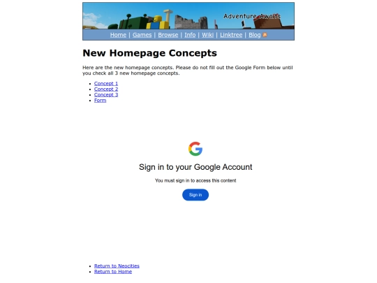 new-homepage-concepts screenshot